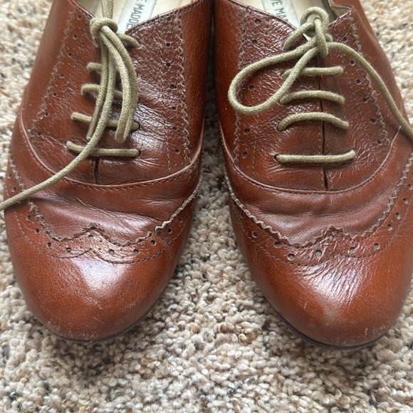 Vintage Steven Madden Cognac Brown Oxfords - Picture 2 of 7